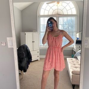 Never worn summer white blue and pink dress